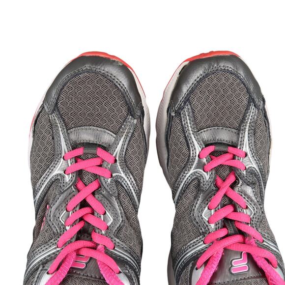 Fila Shoes Womens 8.5 Athletic Trainers Walk Run Active Casual Comfort Gray Pink - Picture 8 of 11